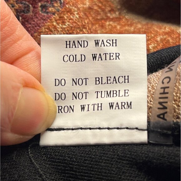 Radzoli Womens Asymmetrical Button Cowl Neck Patchwork Tunic Dress Small - Picture 5 of 10